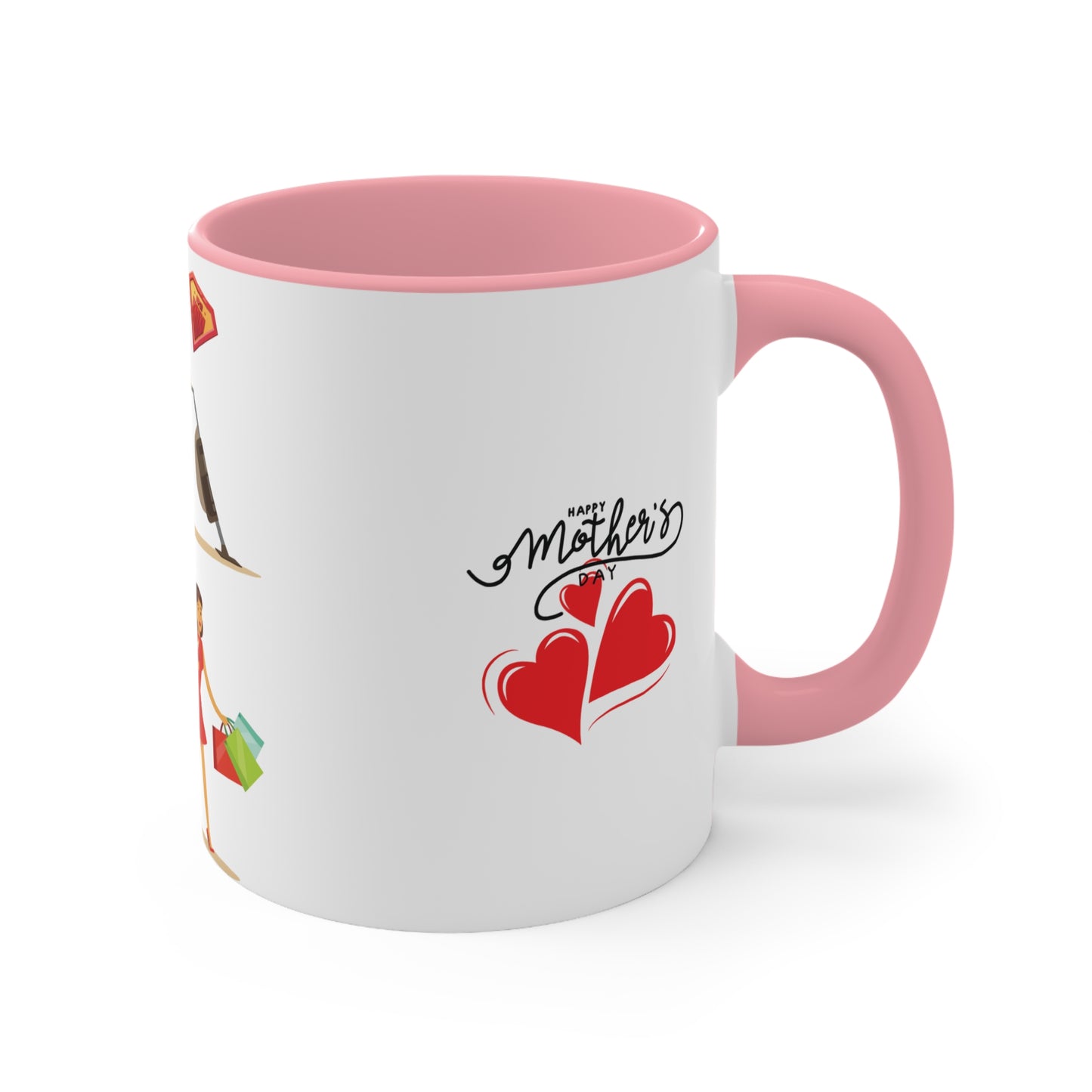 Mother's Day Accent Mug - Annem Her İşi Başarır Themed Design
