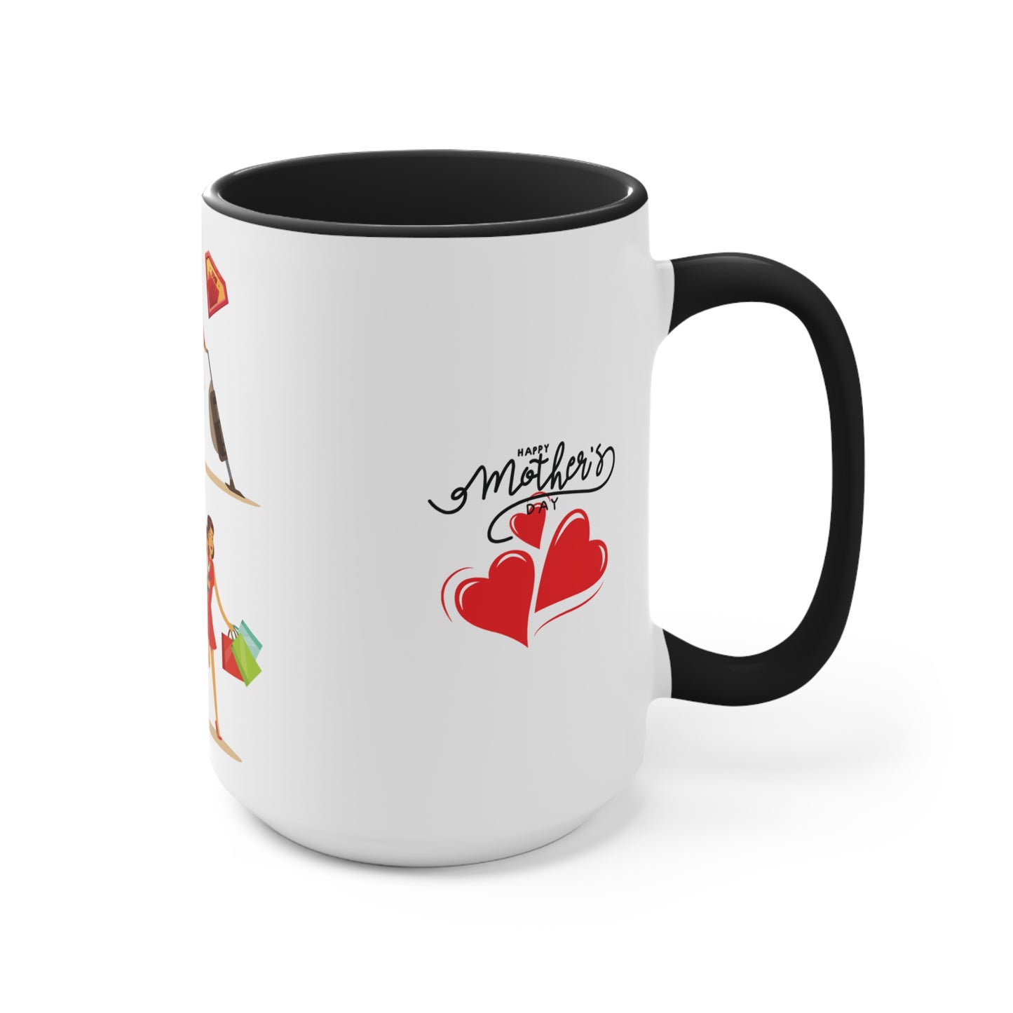 Mother's Day Accent Mug - Annem Her İşi Başarır Themed Design