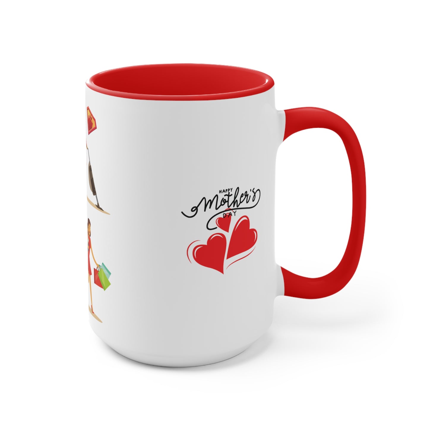 Mother's Day Accent Mug - Annem Her İşi Başarır Themed Design