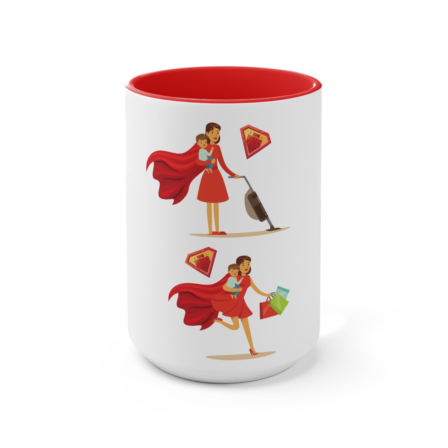 Mother's Day Accent Mug - Annem Her İşi Başarır Themed Design