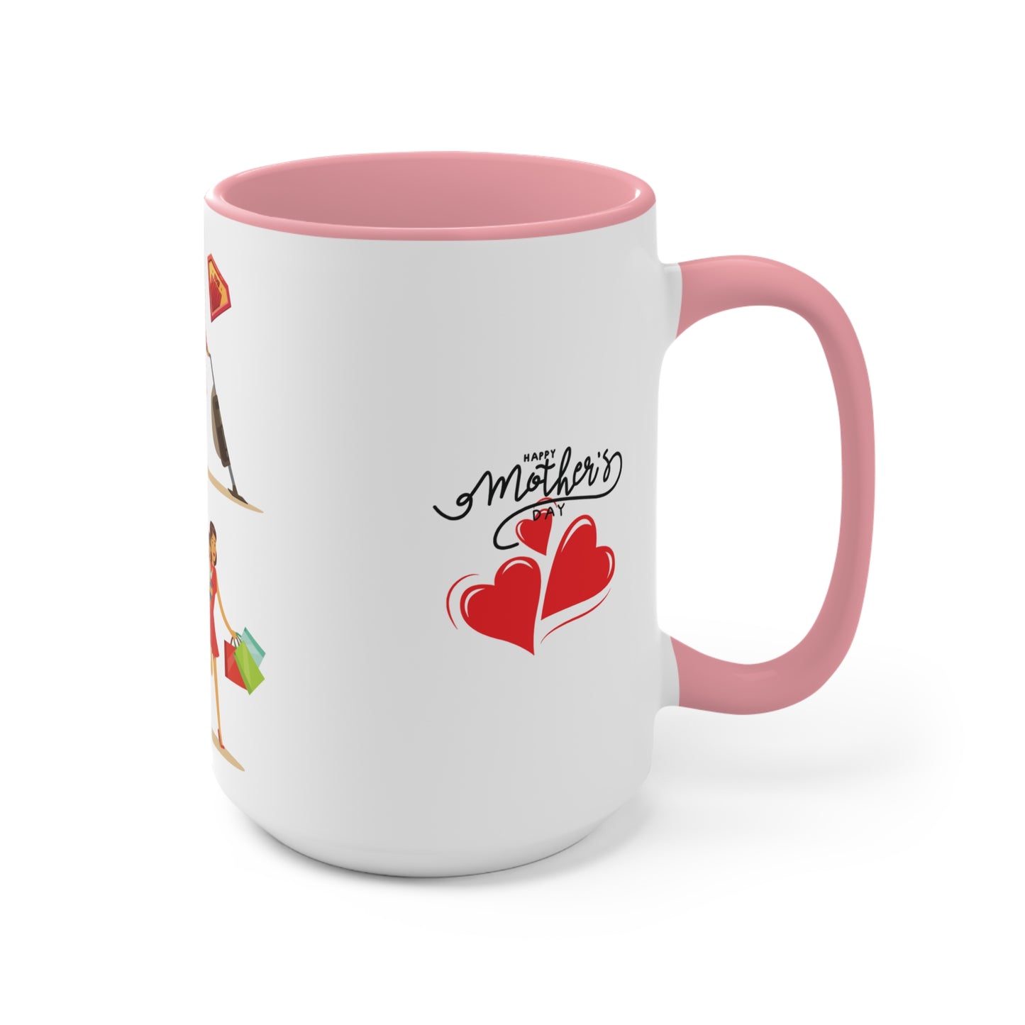 Mother's Day Accent Mug - Annem Her İşi Başarır Themed Design