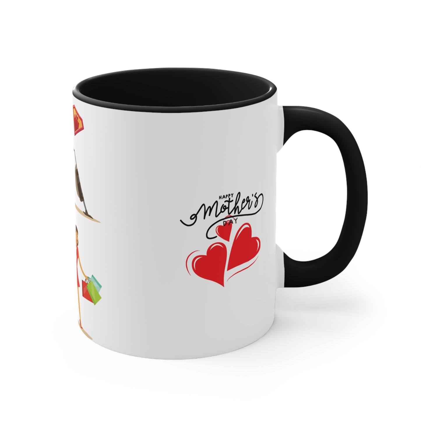 Mother's Day Accent Mug - Annem Her İşi Başarır Themed Design