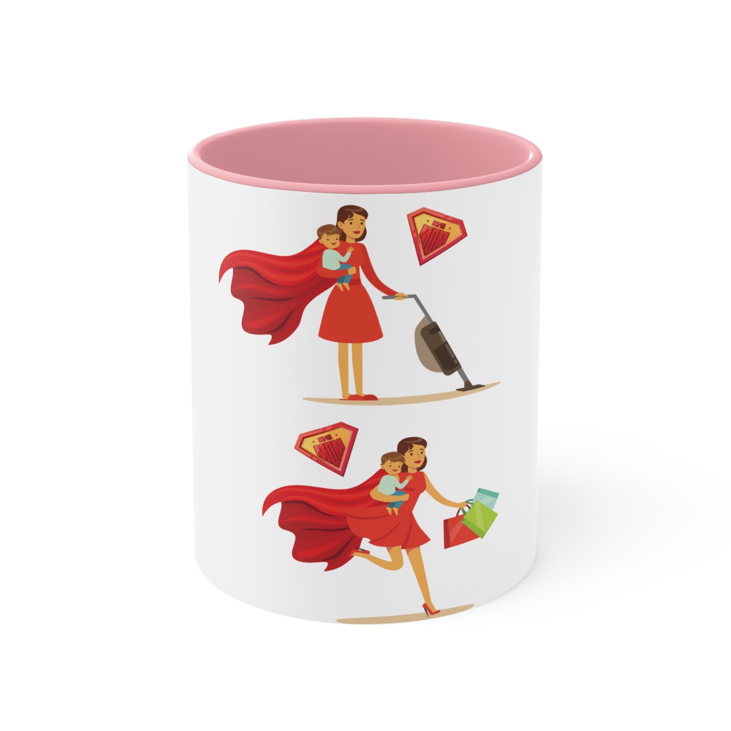 Mother's Day Accent Mug - Annem Her İşi Başarır Themed Design