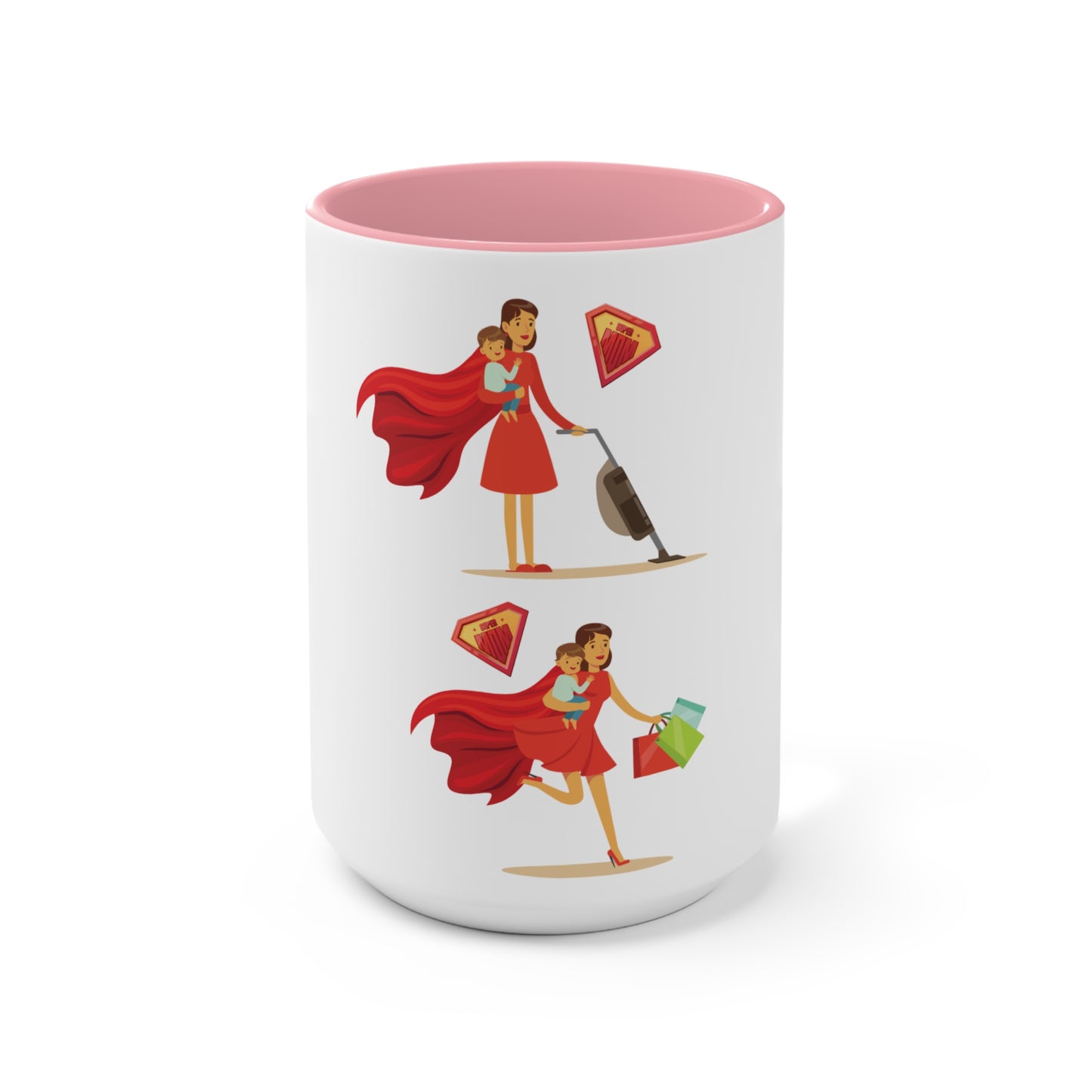 Mother's Day Accent Mug - Annem Her İşi Başarır Themed Design